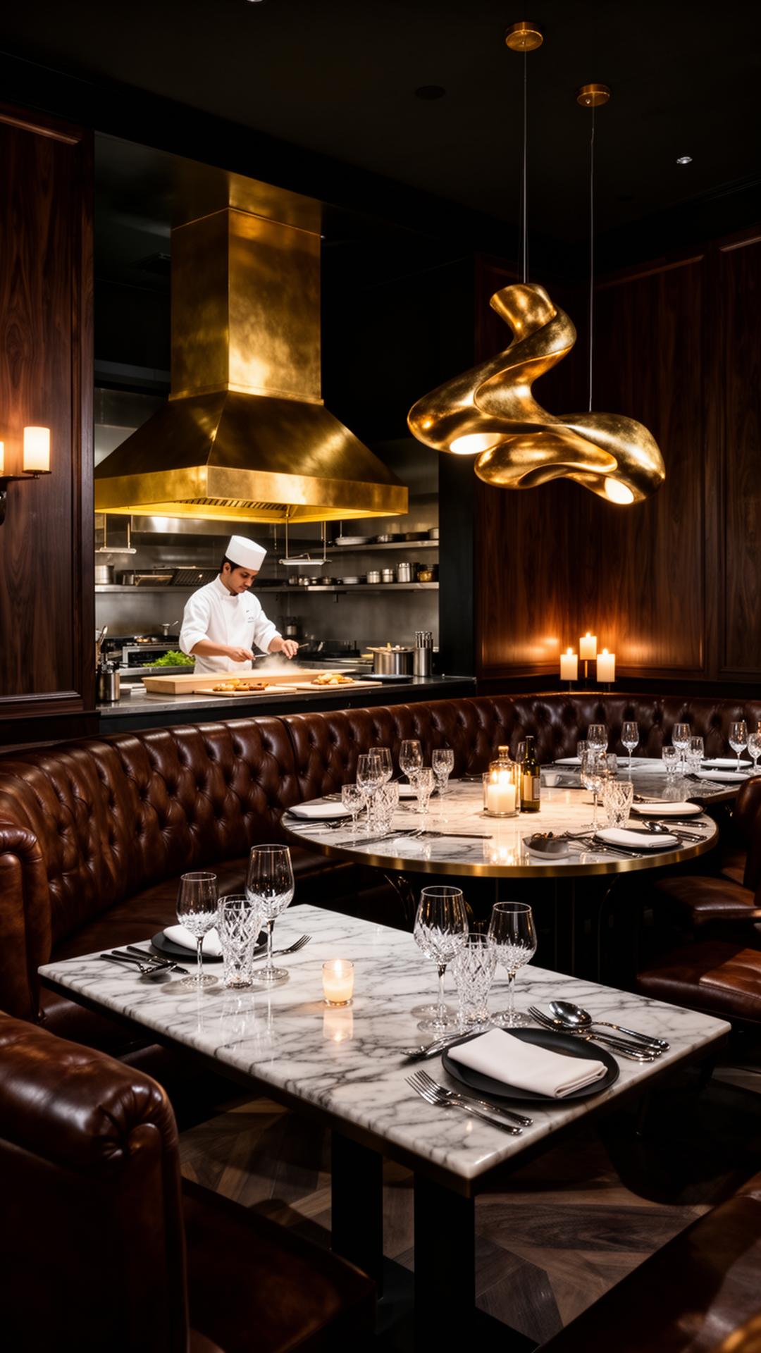 Fine Dining Restaurant Interior — Golf Course Road